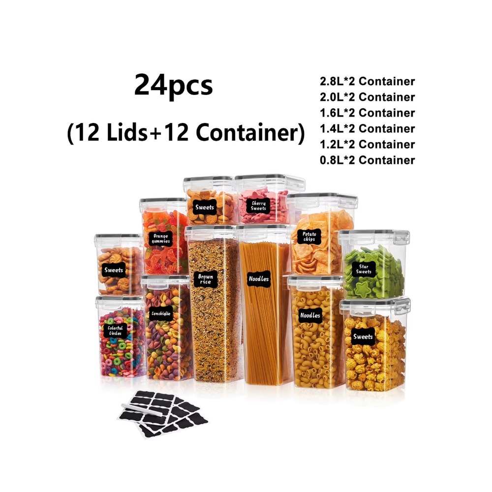 Meal Prep With Rice - Set da 24 contenitori ermetici per